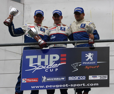 Guilvert, Bremer og Wechselberger, 1, 2 og 3. Guilvert har indtil nu vundet alle de franske afdelinger af Spider Cup på nær en. Bremer og Wechselberger gav ham kamp til stregen.
